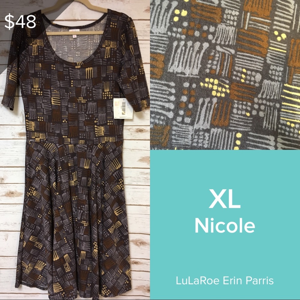 XL LuLaRoe Nicole Dress